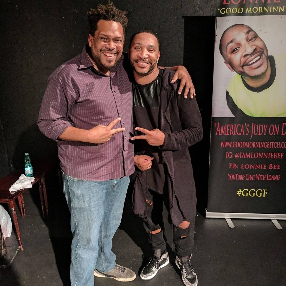 Daryl D. Brooks with entertainer Lonnie Bee