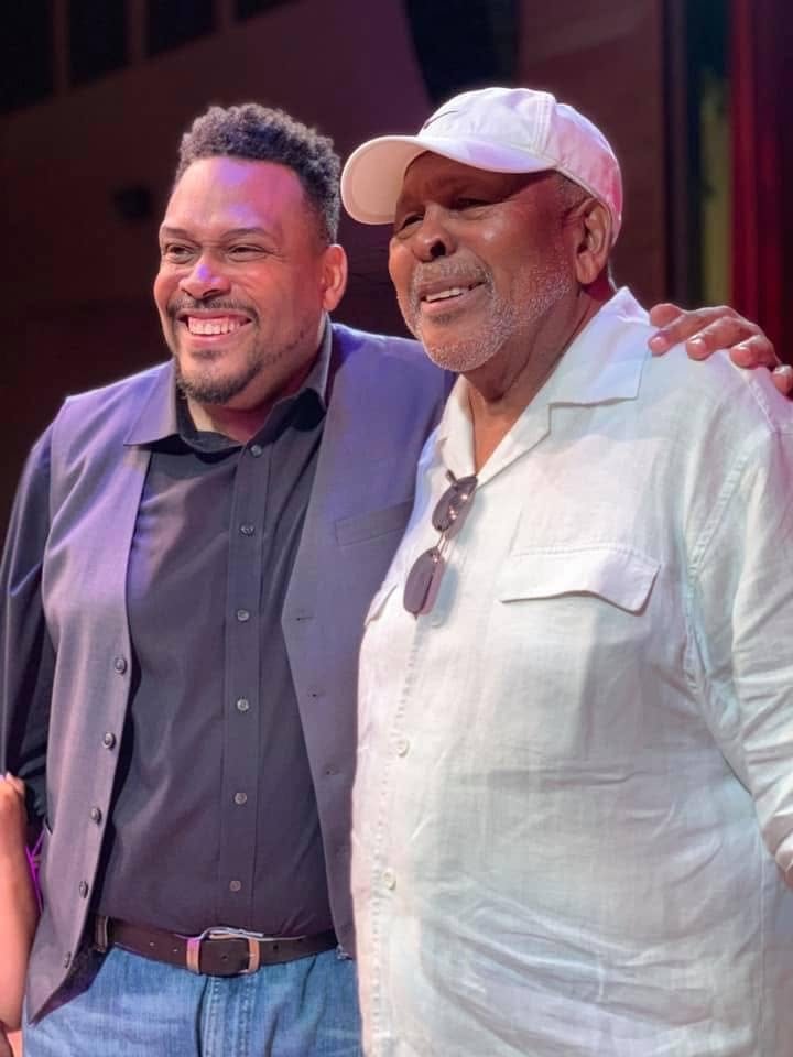 Daryl D. Brooks on stage with a special guest