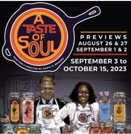 A Taste of Soul poster — written and directed by Daryl D. Brooks, Black Ensemble Theater 2023