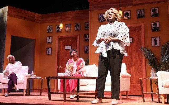 A scene from That's What Friends Are For: Gladys, Dionne and Patti
