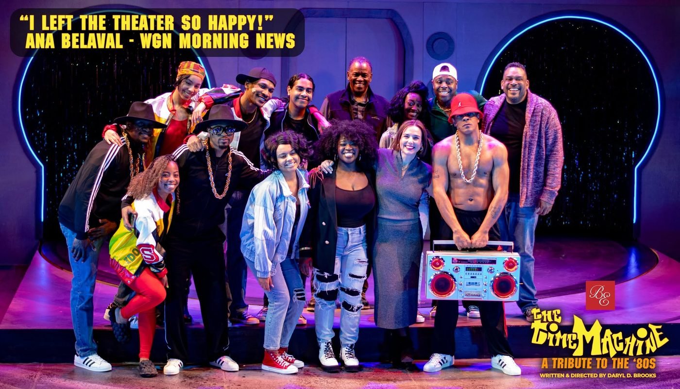 The cast of The Time Machine: A Tribute to the 80s at Black Ensemble Theater